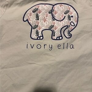 Ivory Ella White Logo Tee